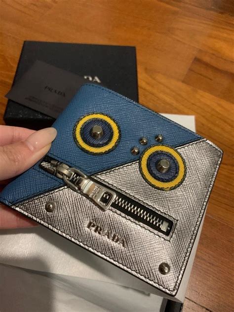 prada robot wallet|authentic Prada wallet.